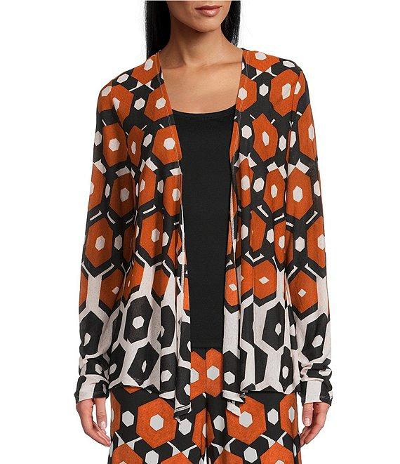 Investments Soft Separates Light Honeycomb Border Long Sleeve Coordinating Topper Product Image