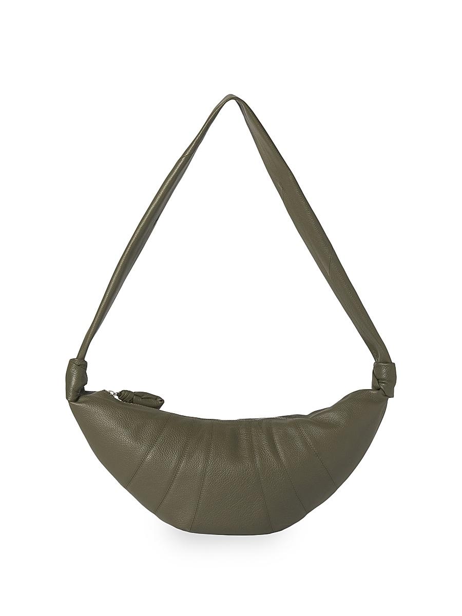 Mens Medium Croissant Leather Bag Product Image