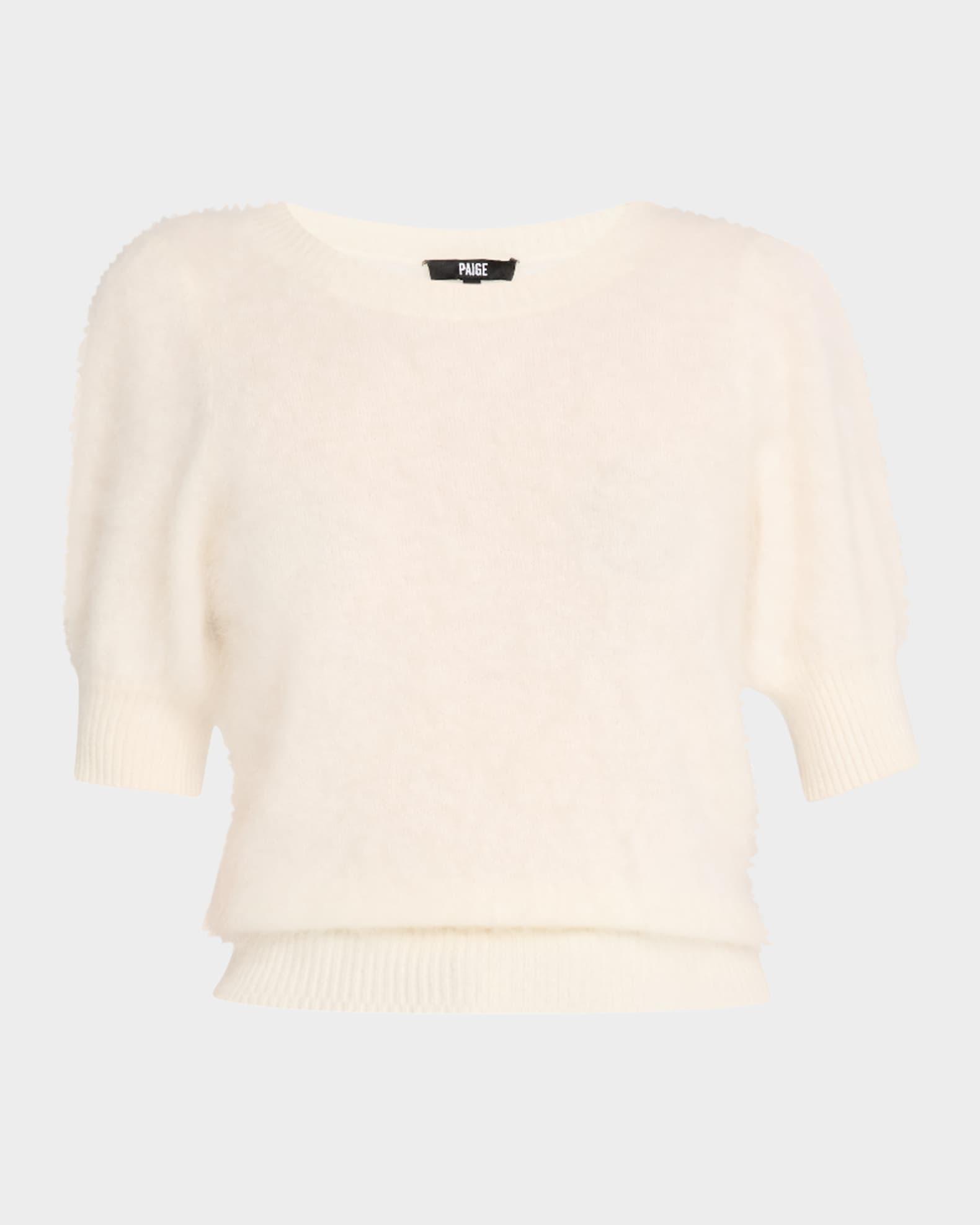 Gladiolus Short-Sleeve Cashmere Sweater Product Image