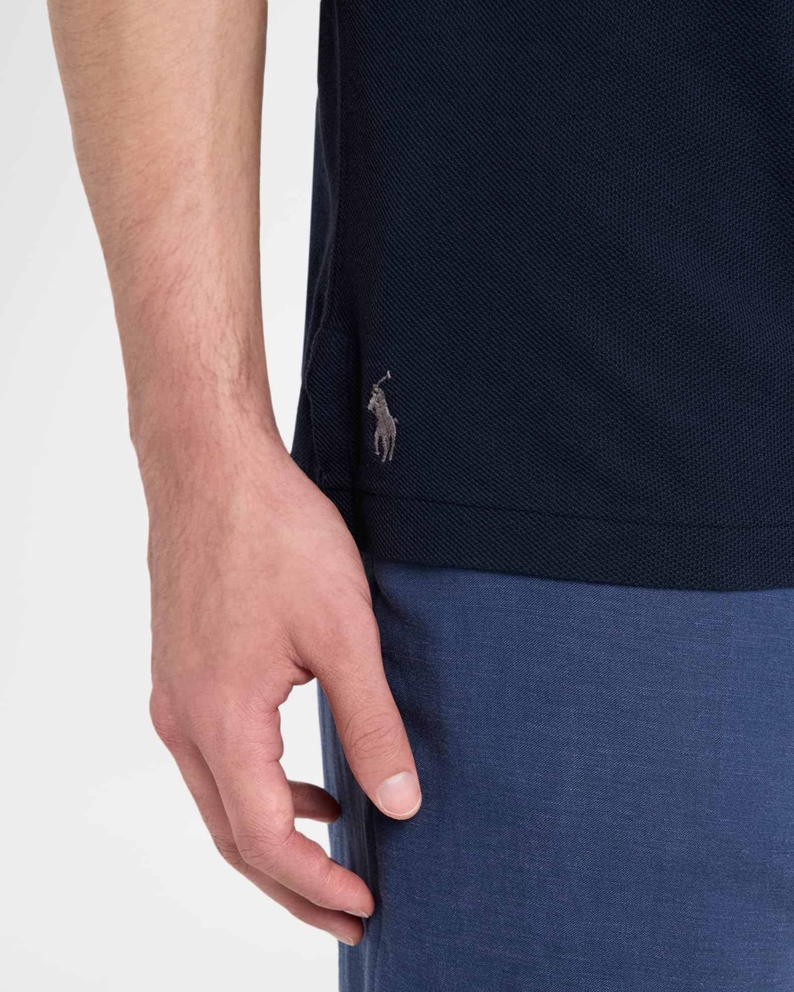 Men's Standard Fit Honeycomb Mesh Polo Shirt Product Image