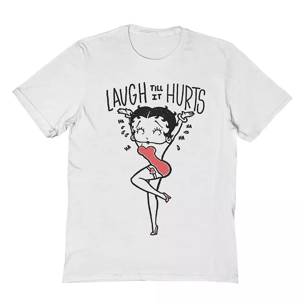 Men's Betty Boop T-Shirt, Size: XXL, White Product Image