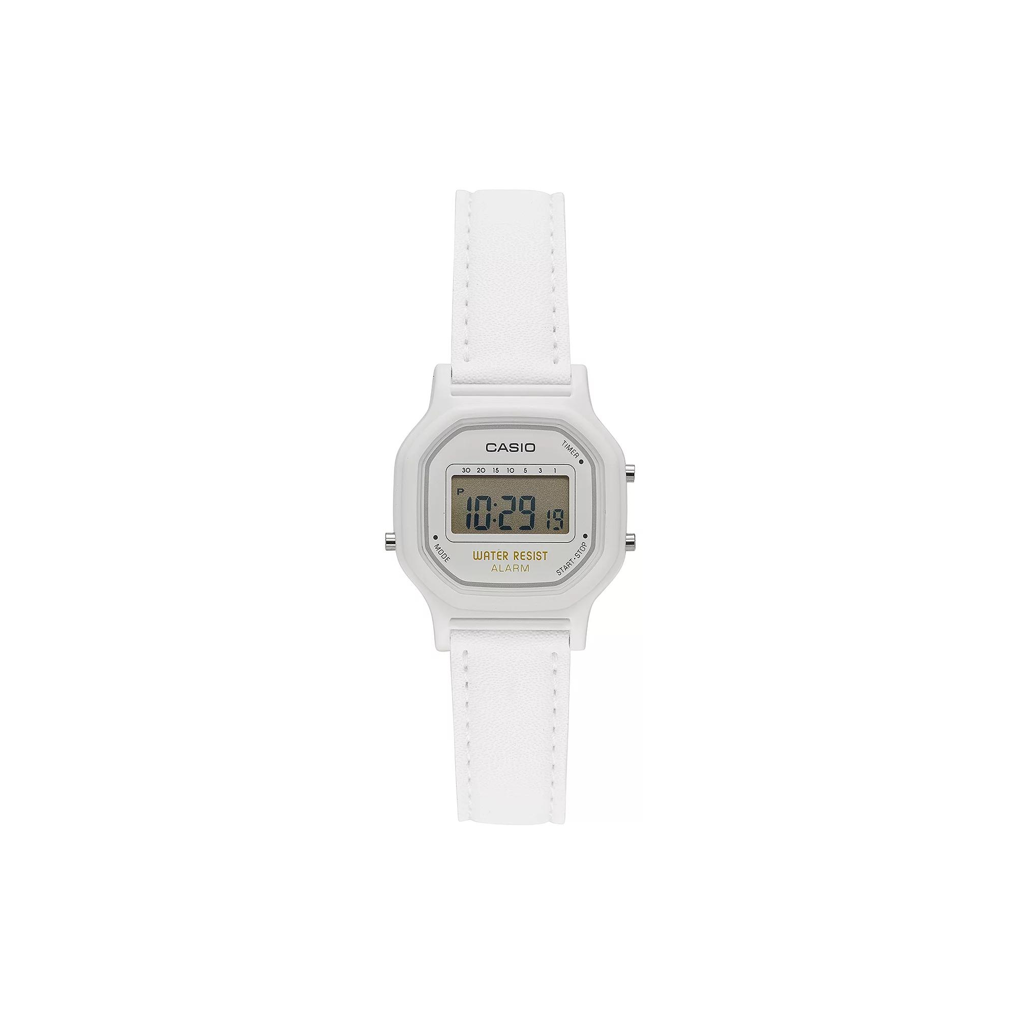 Casio Women's Classic Digital Chronograph Watch, White Product Image
