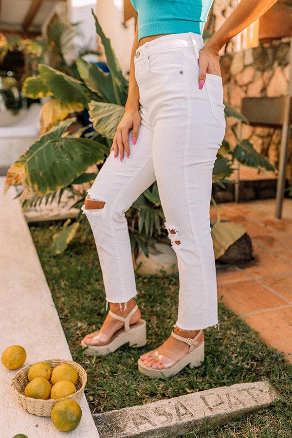 Eunina The Jody High Waist Distressed Ankle Jean Product Image