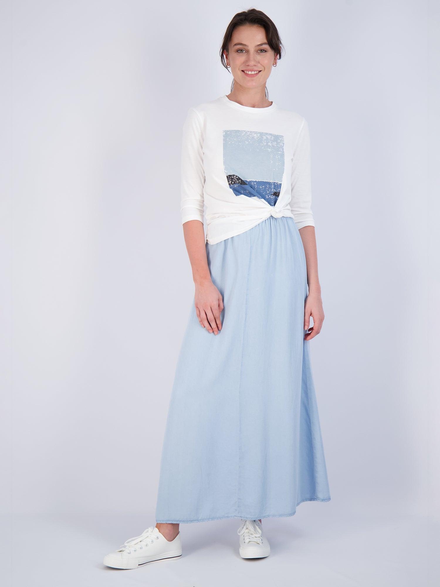 Pashmina Lyocell Slip Skirt Product Image