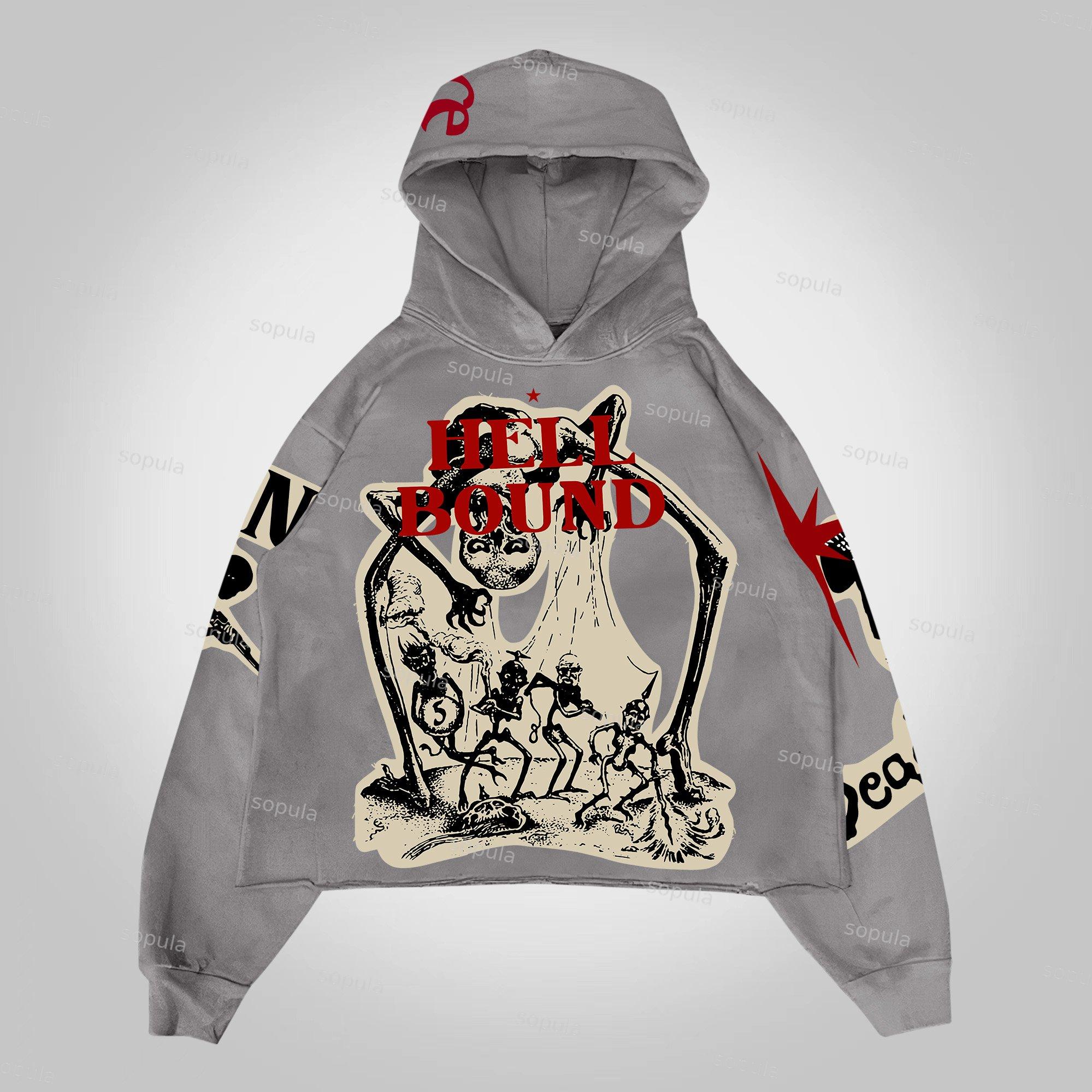 Sopula Mummy Vintage Punk Graphic Hoodie Product Image