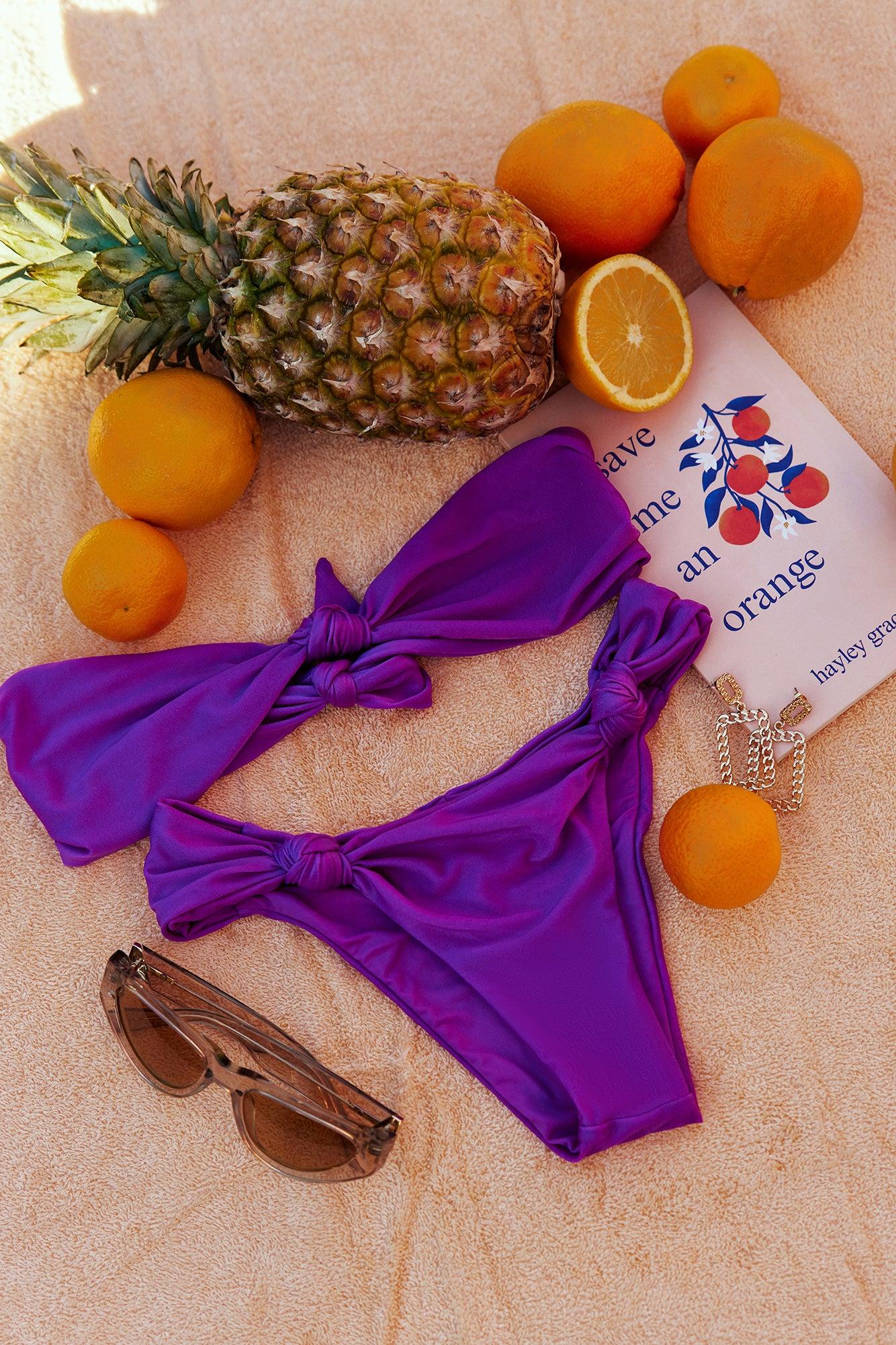 Lifeguard On Duty Swim Bottom Purple Product Image