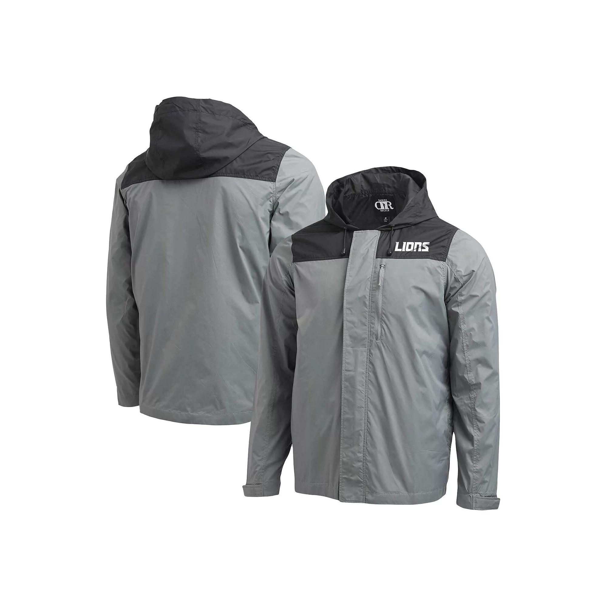 Men's NFL x Darius Rucker Collection by Fanatics Gray Detroit Lions Domestic Windbreaker Full-Zip Jacket, Size: Small, Grey Product Image