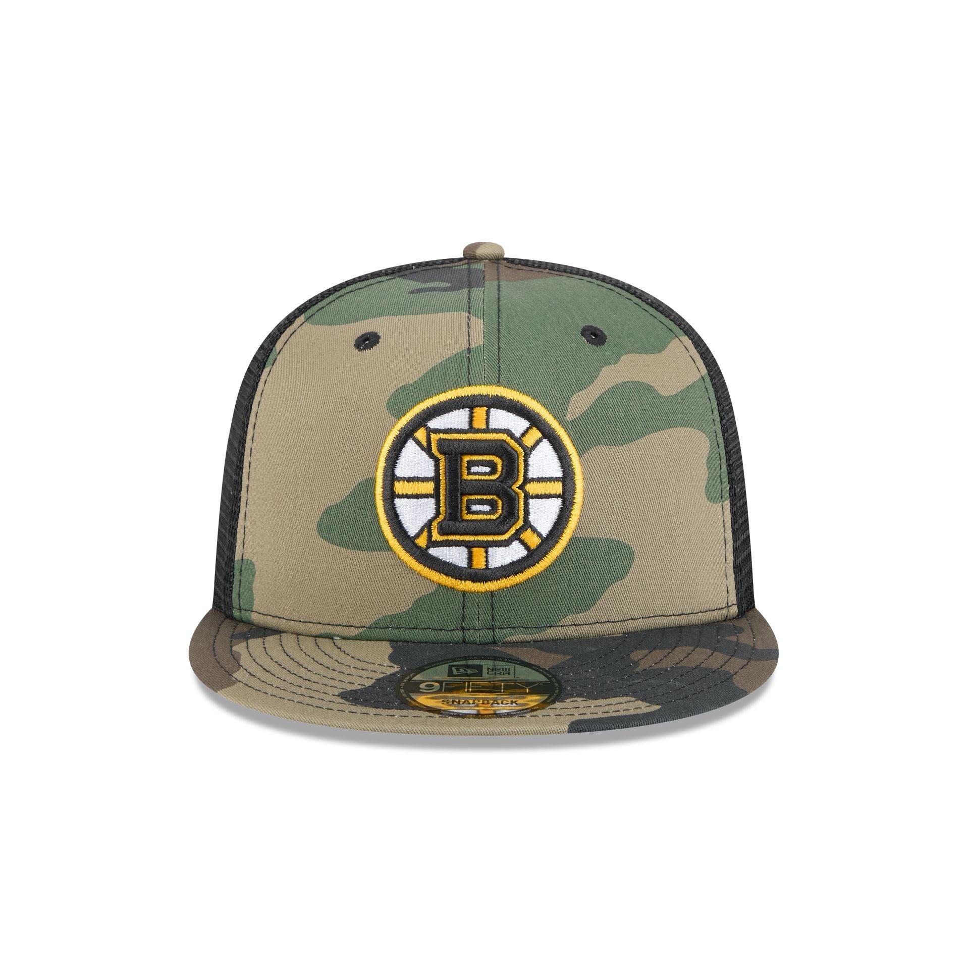 Boston Bruins Camo 9FIFTY Trucker Hat Male Product Image