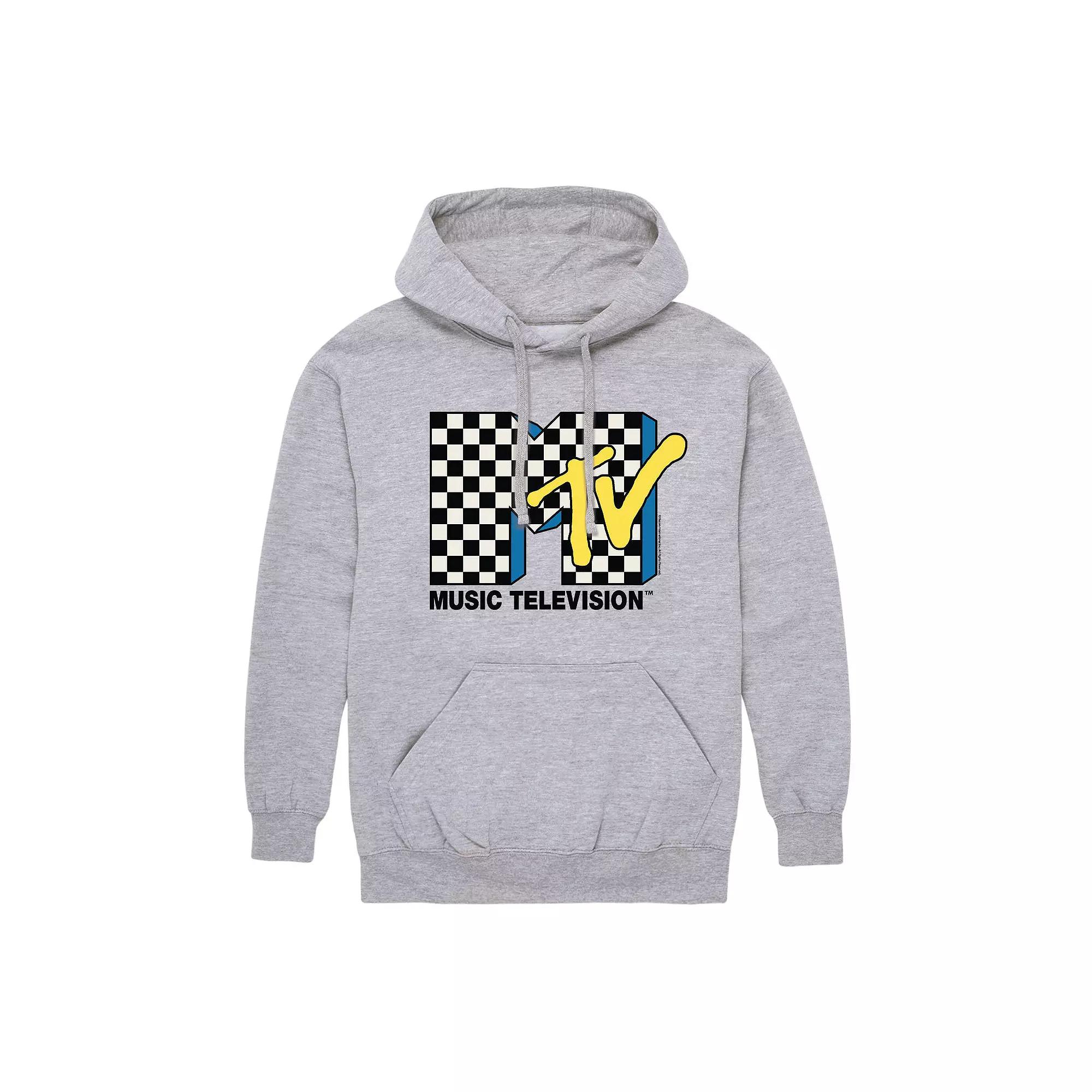 Men's MTV Classic Logo Checkered Hoodie,  Product Image