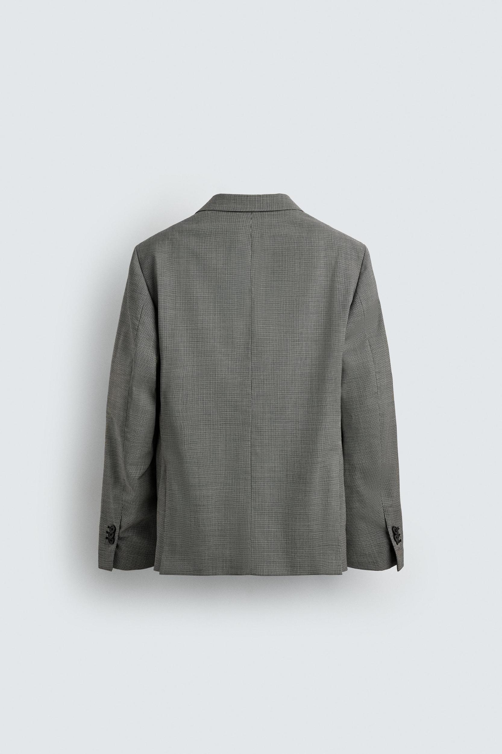 PLAID WOOL BLEND SUIT JACKET Product Image