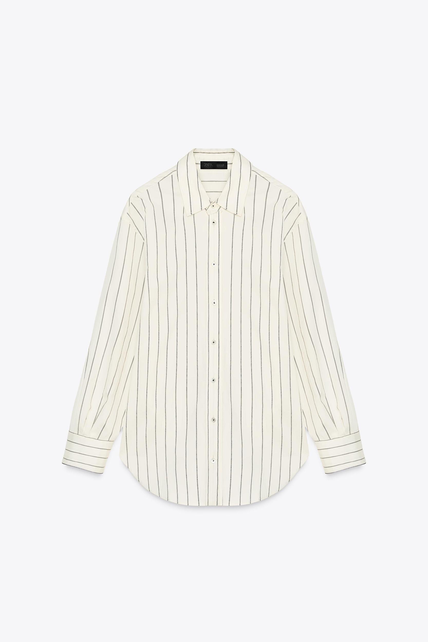 ZW COLLECTION STRIPED OVERSIZE SHIRT Product Image