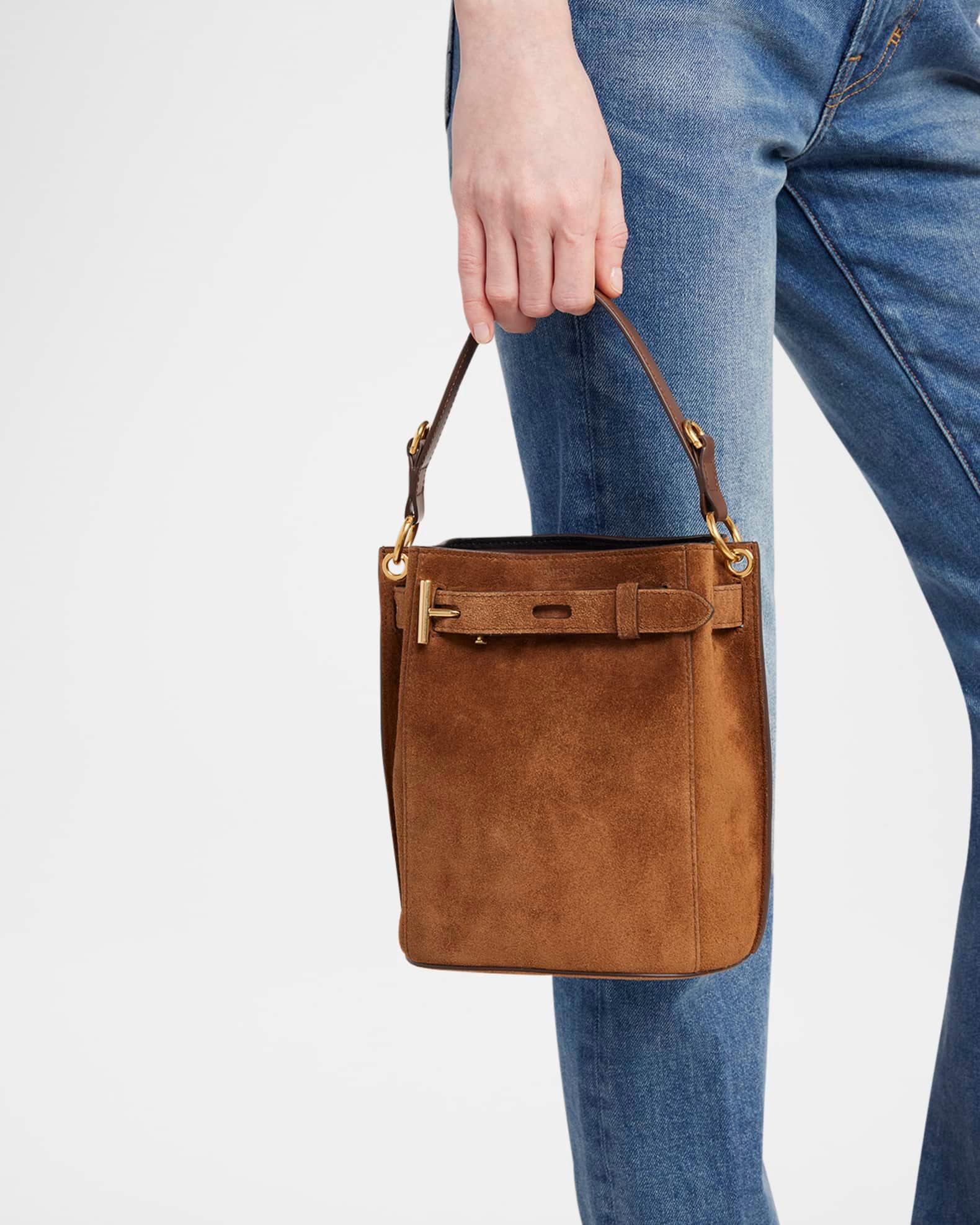 Audrey Mini Bucket Bag in Calfskin Suede Product Image