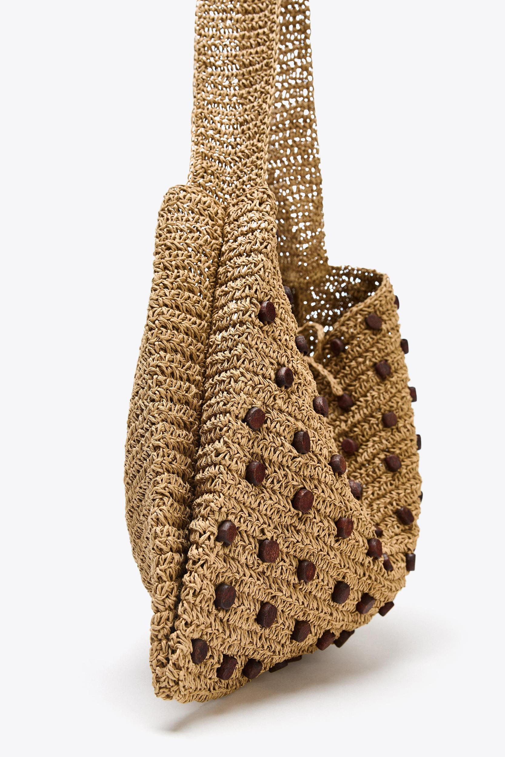 BEADED WOVEN SHOPPER Product Image