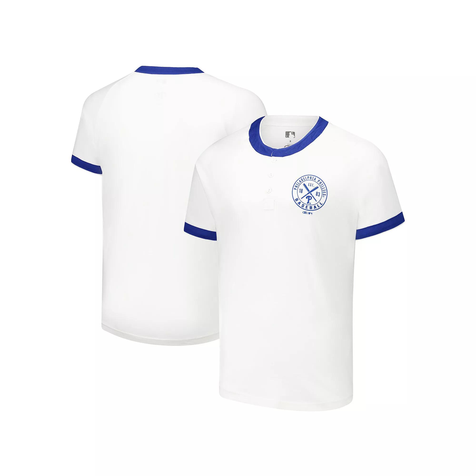 Men's Darius Rucker Collection by Fanatics White Philadelphia Phillies Henley Raglan T-Shirt,  Product Image