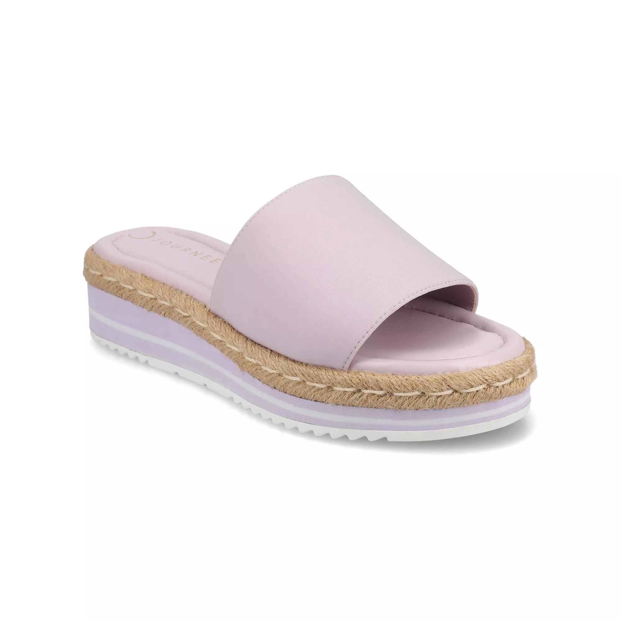 Journee Rosey Women's Espadrille Slide Sandals,  Product Image