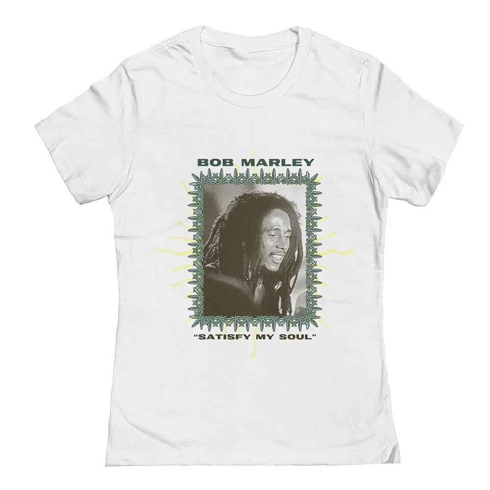 Junior's Bob Marley Satisfy My Soul Graphic Tee, Women's, Size: XXL, White Product Image