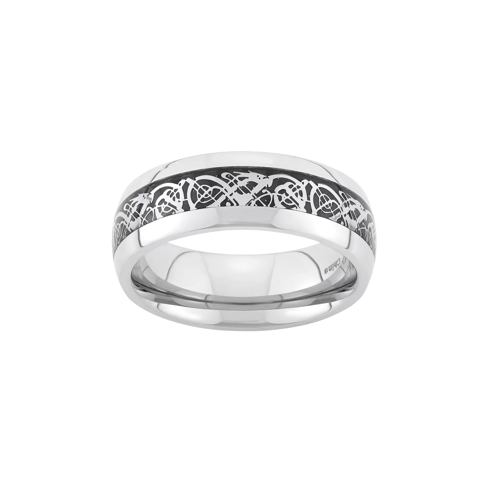 Steel Nation Two Tone Stainless Steel Wedding Band - Men, Men's,  Product Image