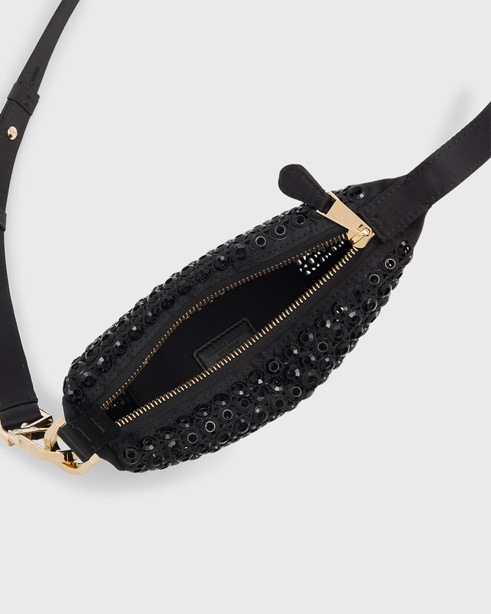 La Prima Rhinestone Silk Hobo Bag Product Image