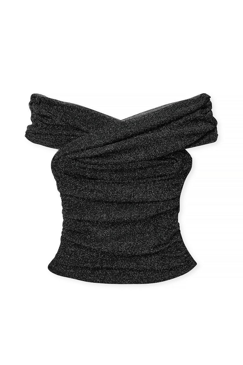 Off Shoulder Glitter Top Product Image