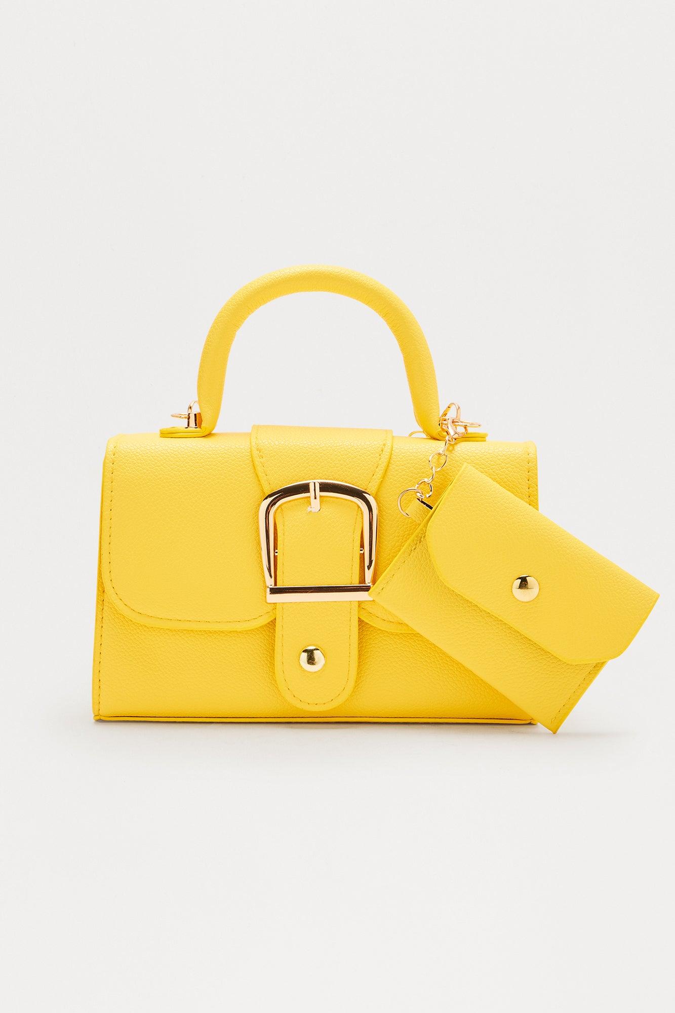 Hellen Crossbody Handbag - Yellow Product Image