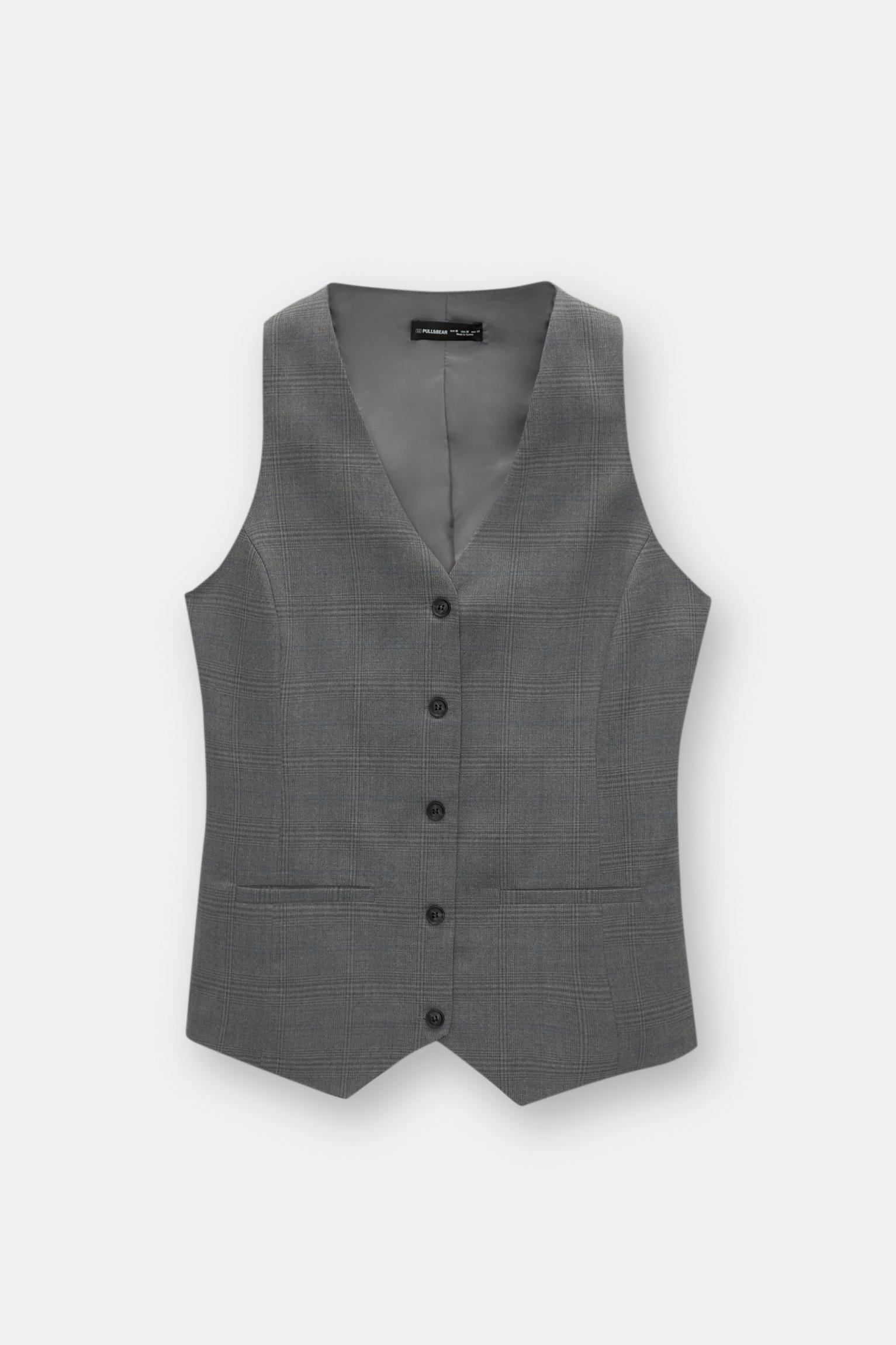 Plaid vest Product Image