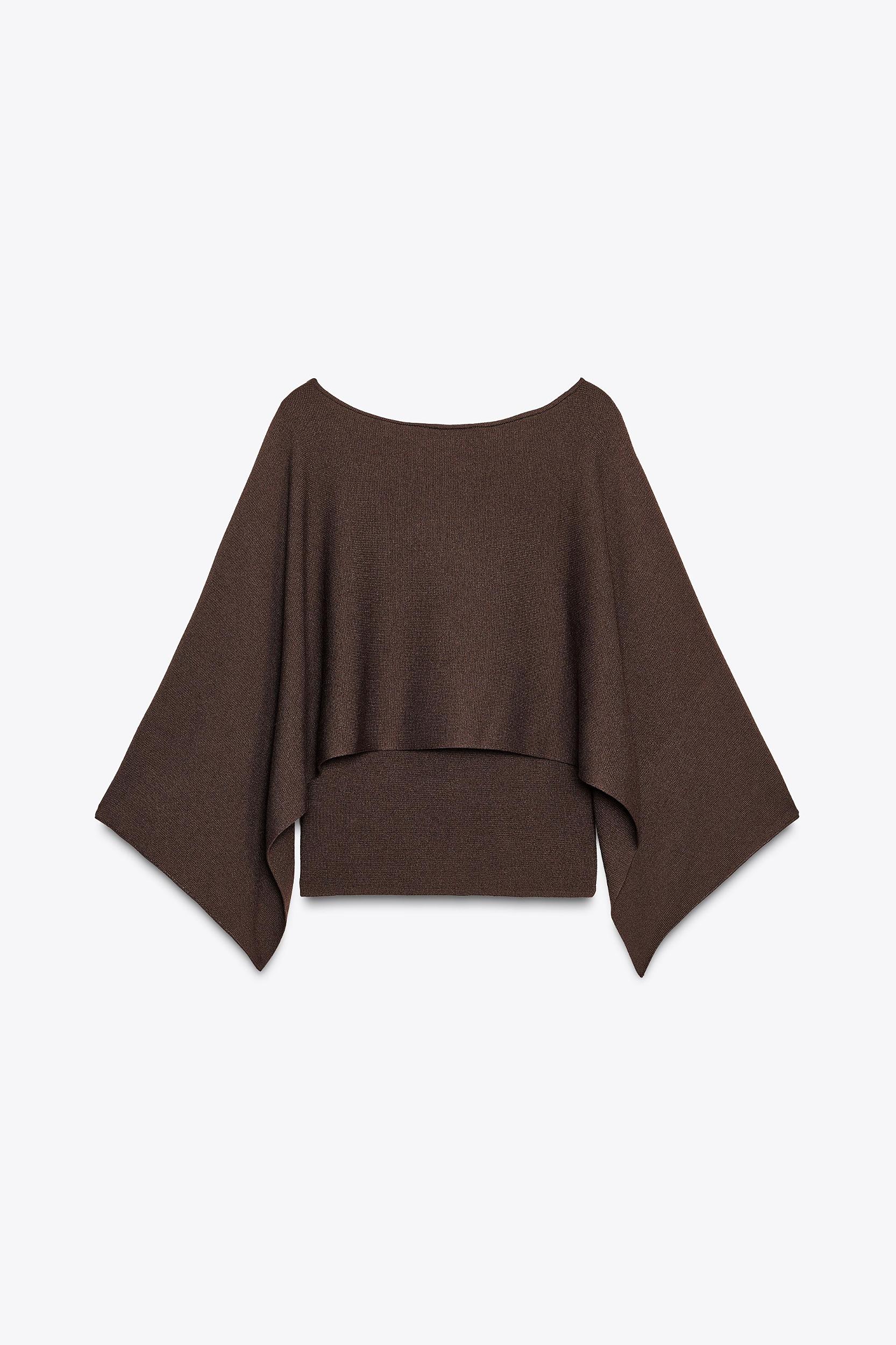 KNIT CAPE TOP Product Image