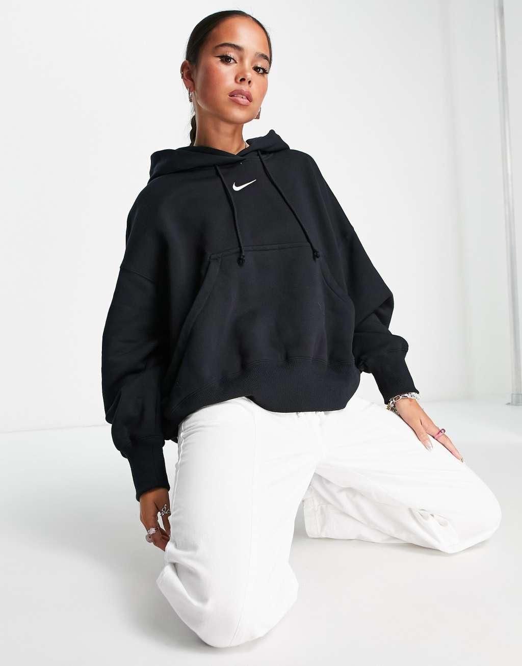 Womens Nike Sportswear Phoenix Fleece Over-Oversized Pullover Hoodie | DQ5858-010 Product Image