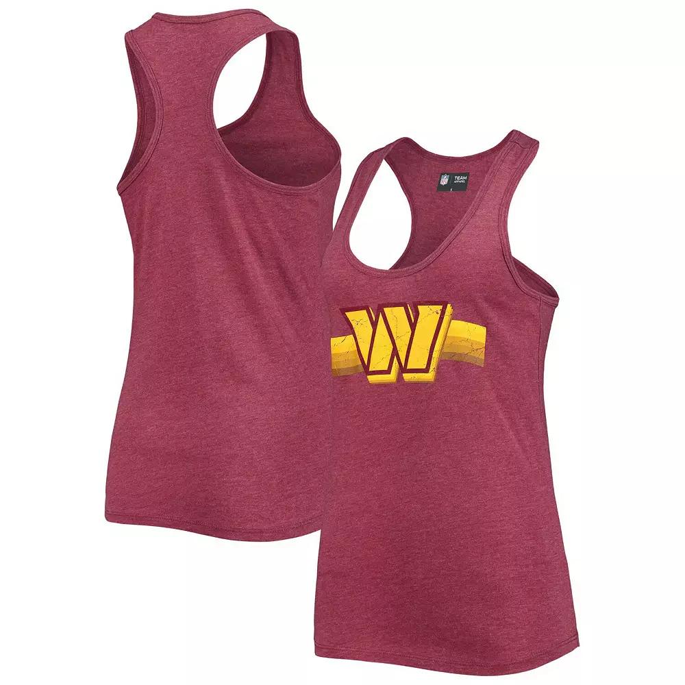 Women's New Era Burgundy Washington Commanders Scoop Neck Racerback Tank Top, Size: Medium, Wft Med Re Product Image