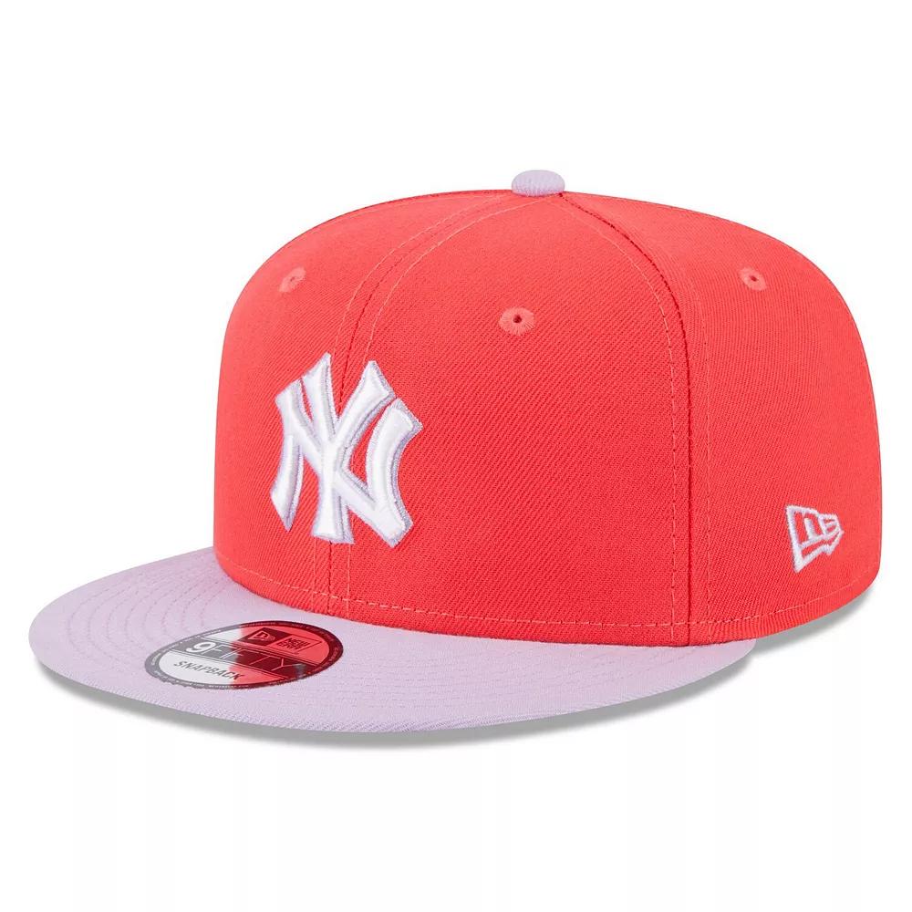 Men's New Era Red/Purple New York Yankees Spring Basic Two-Tone 9FIFTY Snapback Hat Product Image