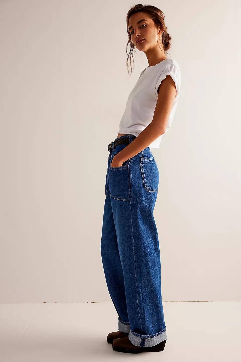 Free People Palmer Cuffed Jeans Product Image
