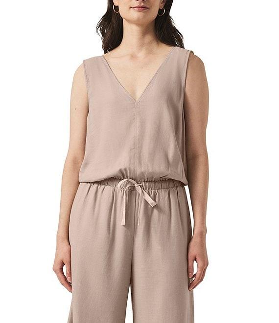 Splendid Kali V-Neck Sleeveless Wide Leg Jumpsuit Product Image