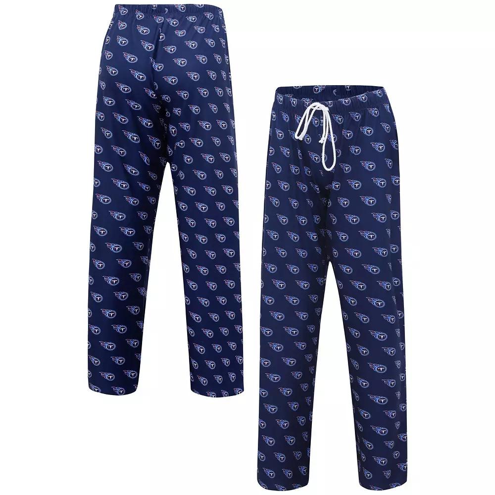 Women's Concepts Sport Navy Tennessee Titans Gauge Allover Print Sleep Pants, Size: XL, Blue Product Image
