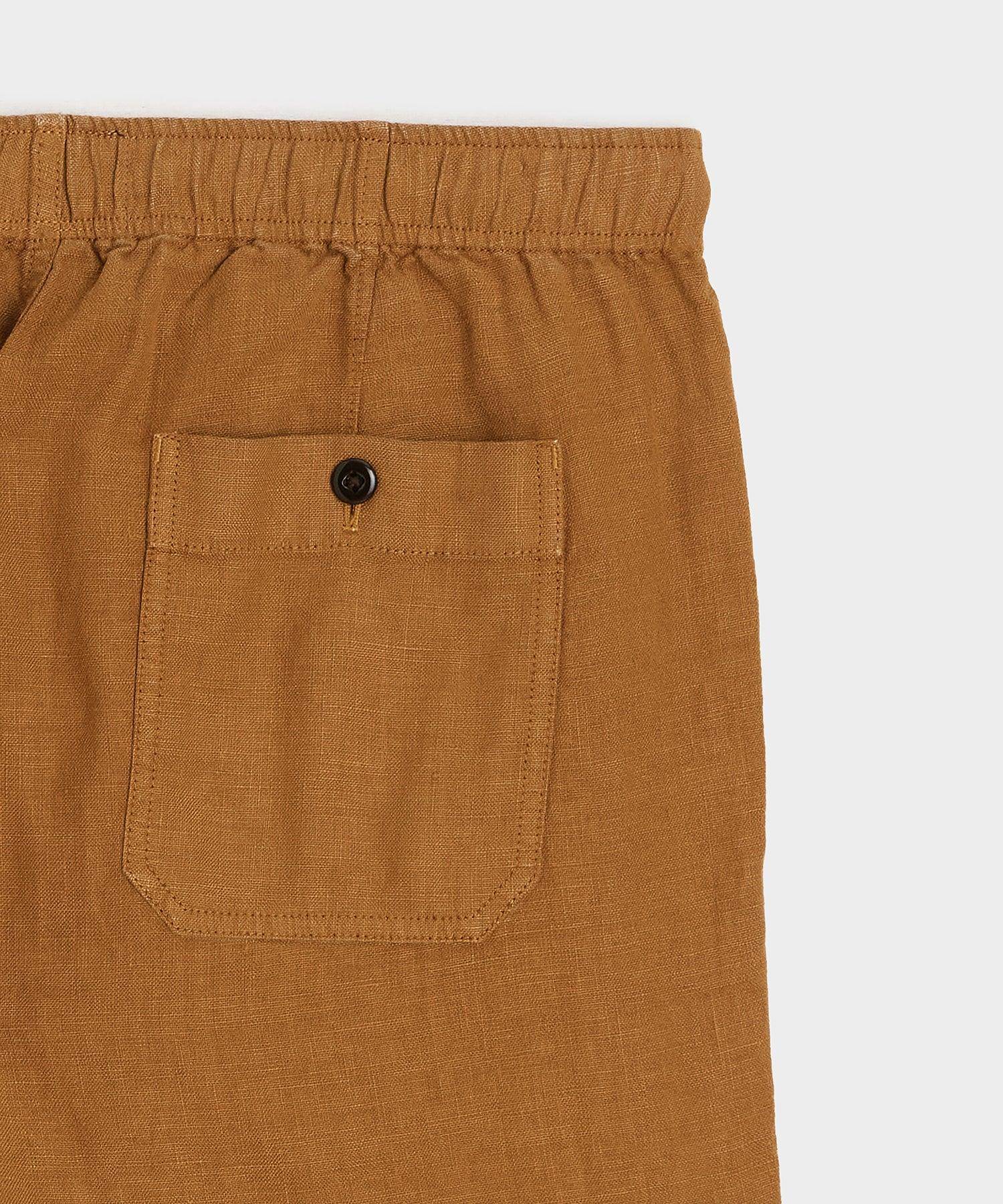 Straight Fit Linen Beach Pant Product Image