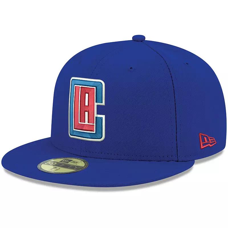 Men's New Era Royal LA Clippers Official Team Color 59FIFTY Fitted Hat,  Product Image