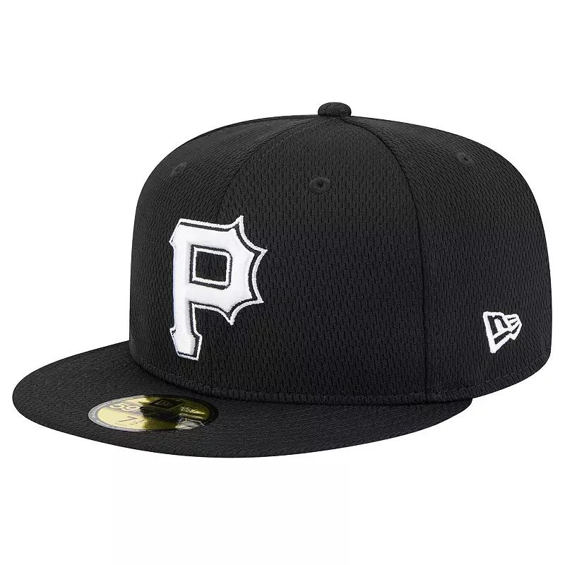 Men's New Era Black Pittsburgh Pirates 2025 Clubhouse 59FIFTY Fitted Hat, Size: 7 1/8 Product Image