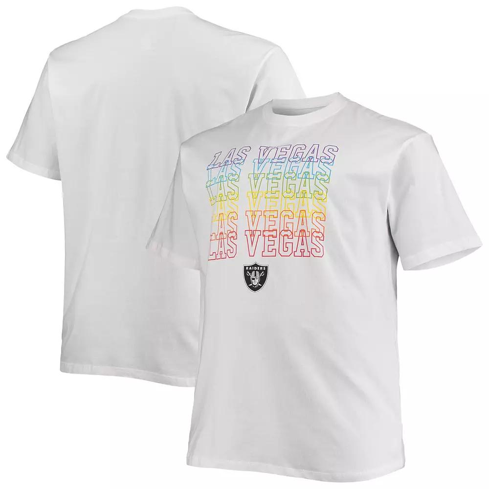 Men's Fanatics Branded White Las Vegas Raiders Big & Tall City Pride T-Shirt,  Product Image