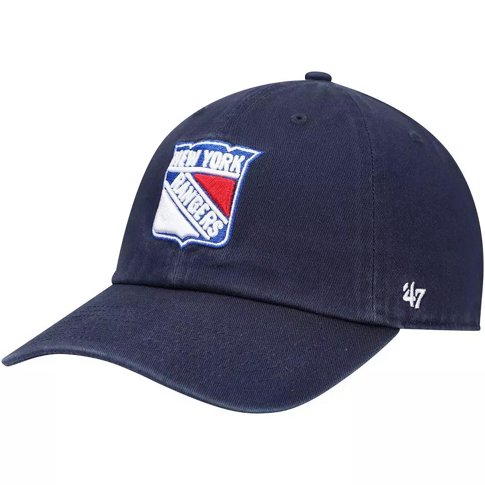 Men's '47 Navy New York Rangers Clean Up Adjustable Hat, Ran Blue Product Image