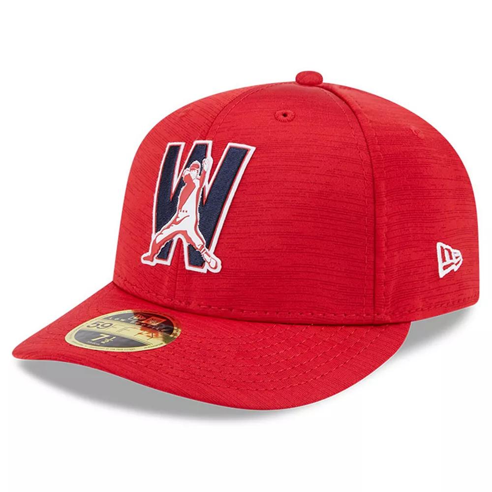 Men's New Era Red Washington Nationals 2023 Clubhouse Low Profile 59FIFTY Fitted Hat,  Product Image