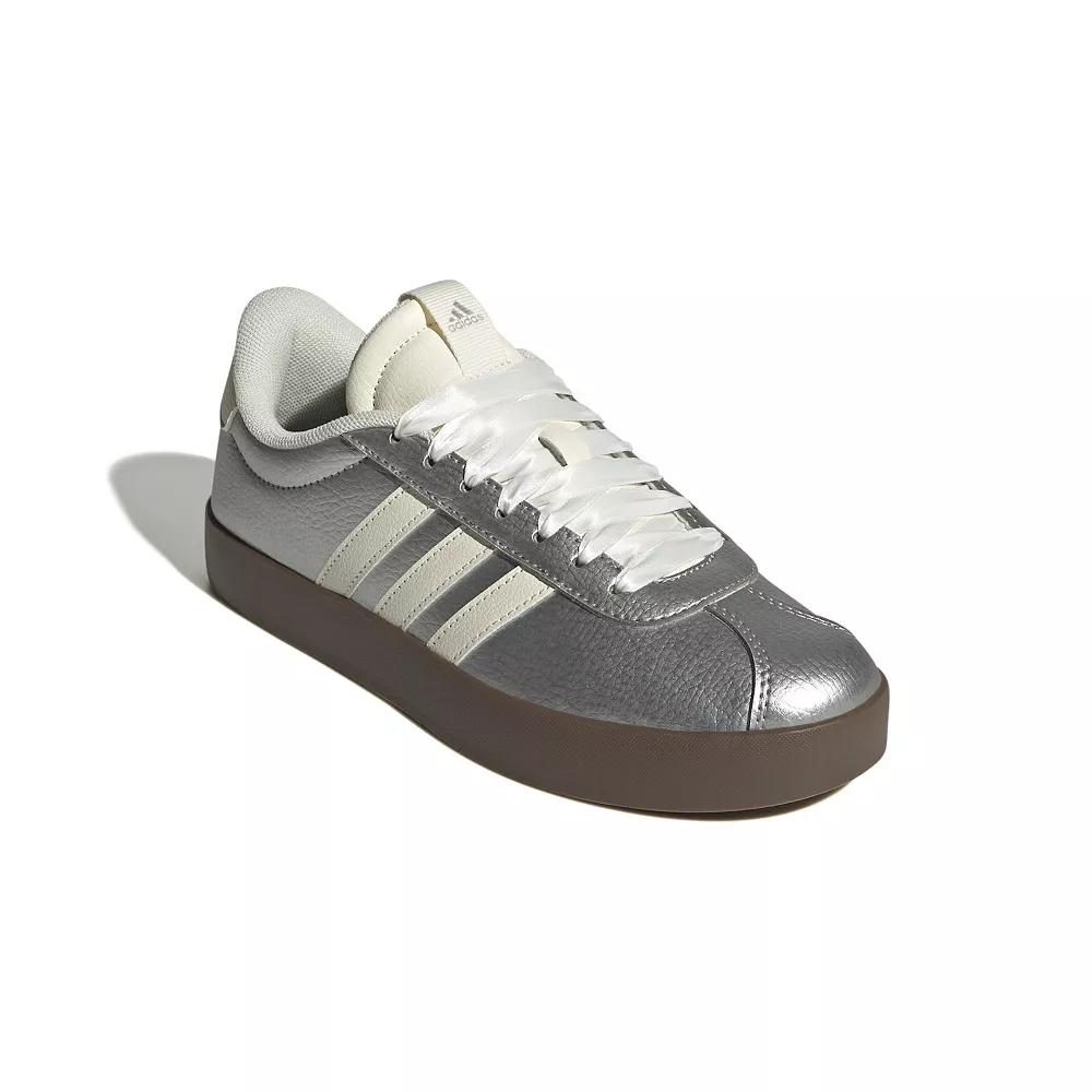 adidas VL Court 3.0 Women's Shoes, Size: 7, Grey Silver White Product Image