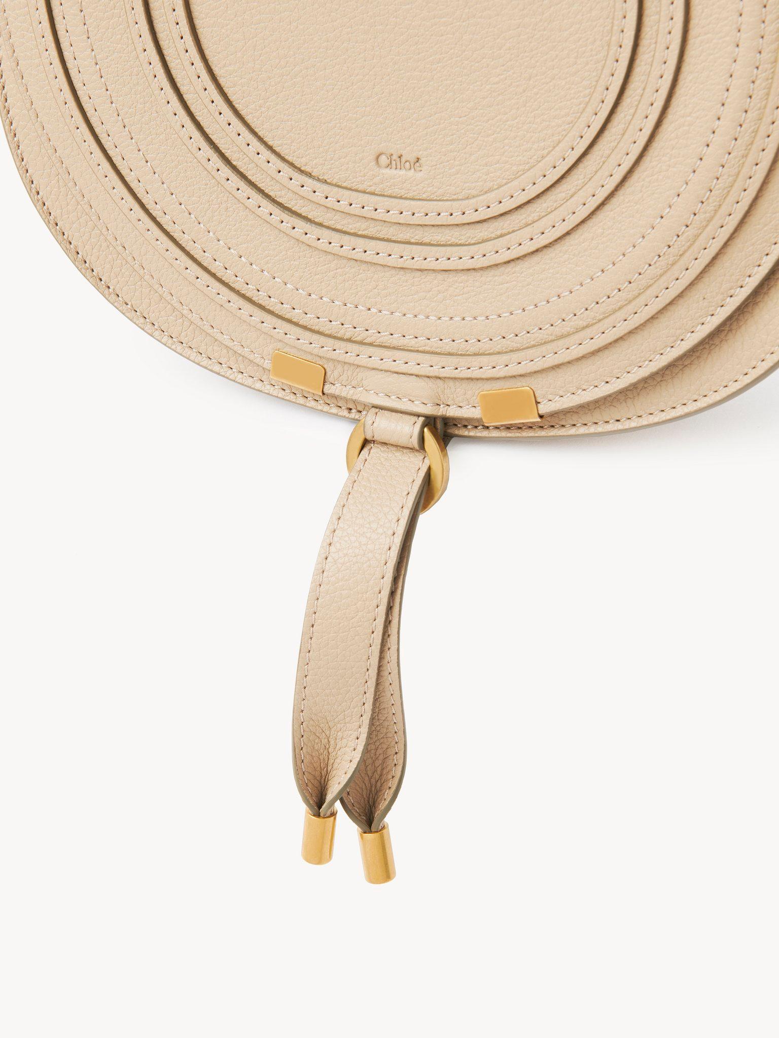 Marcie saddle bag in grained leather Product Image