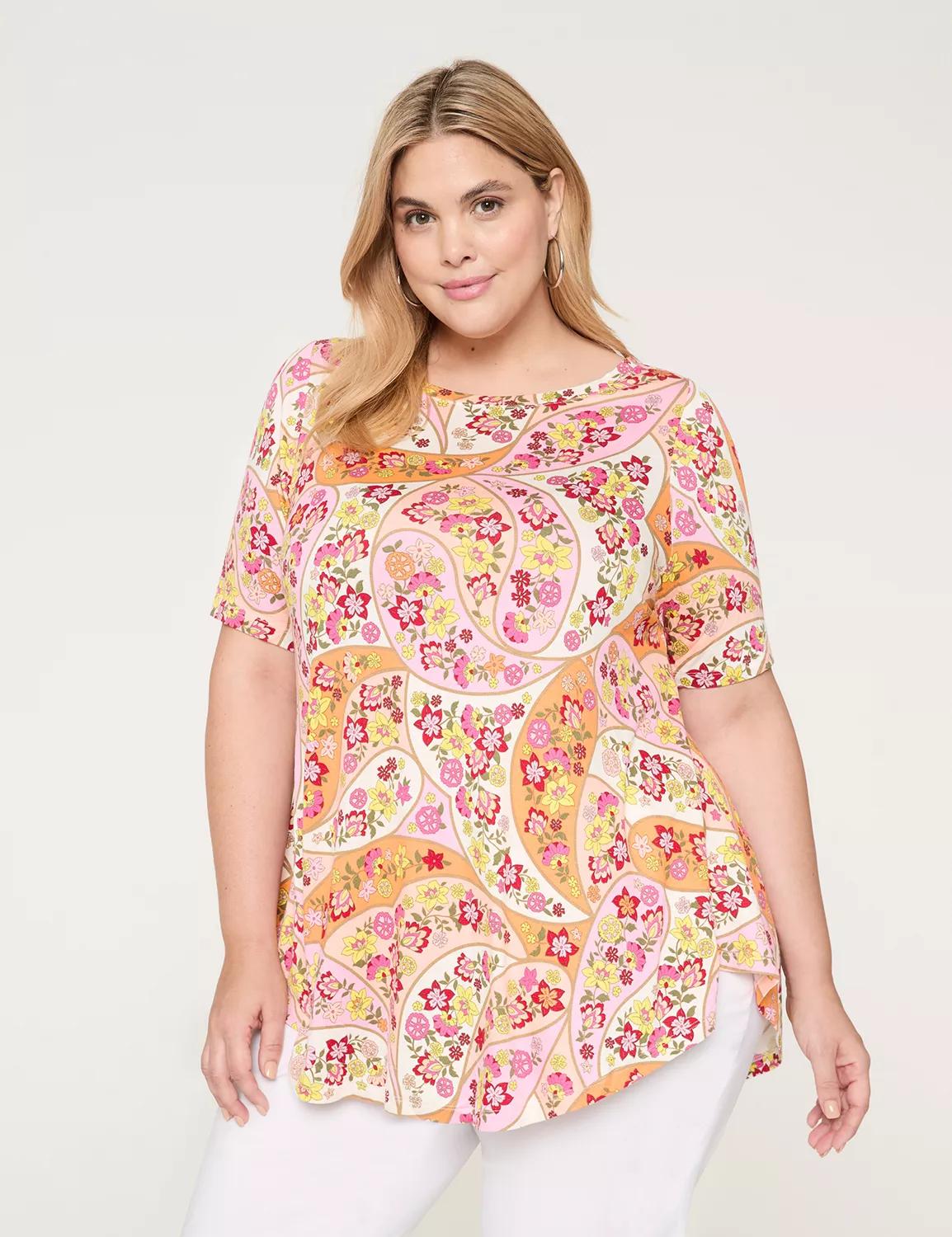 Max Swing Perfect Sleeve Boatneck Tee Product Image