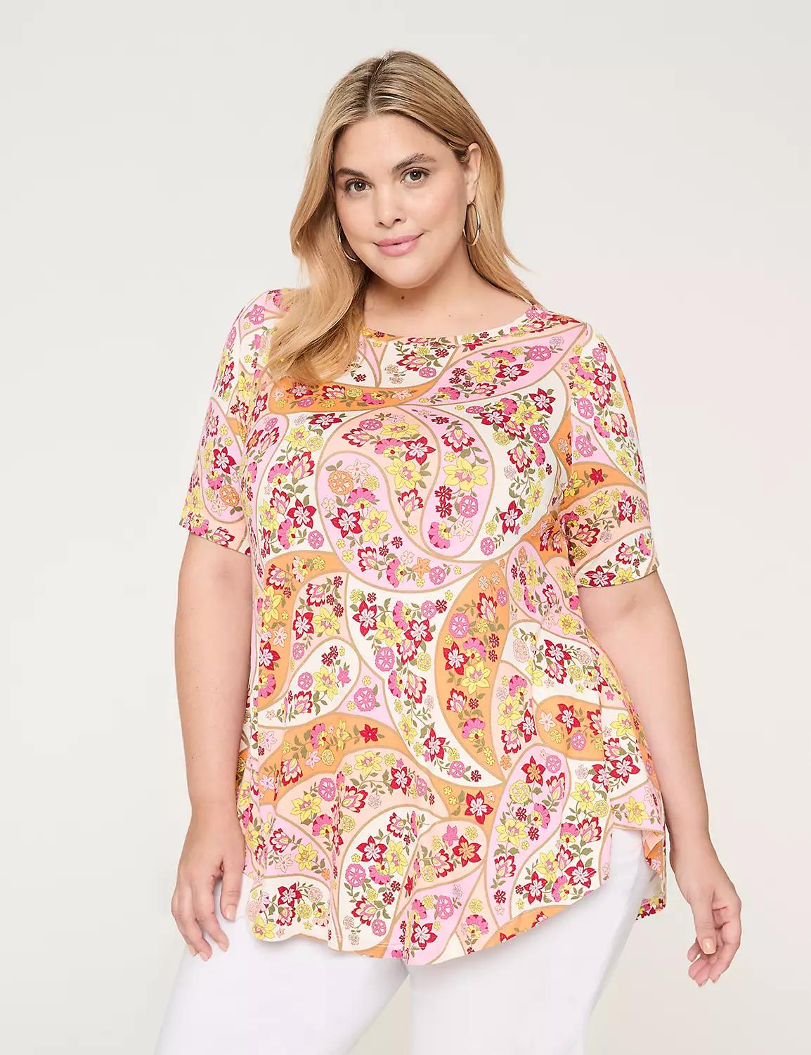 Max Swing Perfect Sleeve Boatneck Tee Product Image