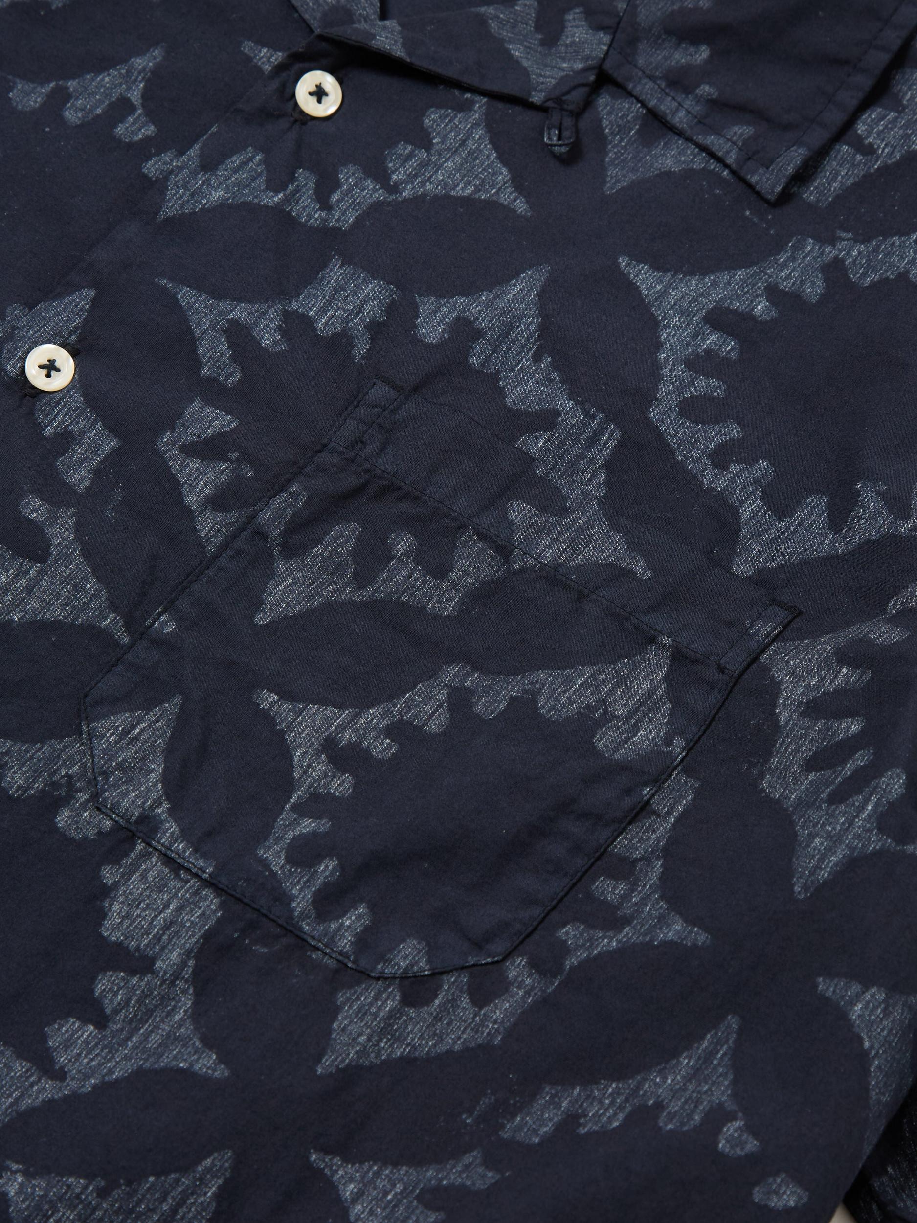 Universal Works Road Shirt in Navy Sun Print Product Image