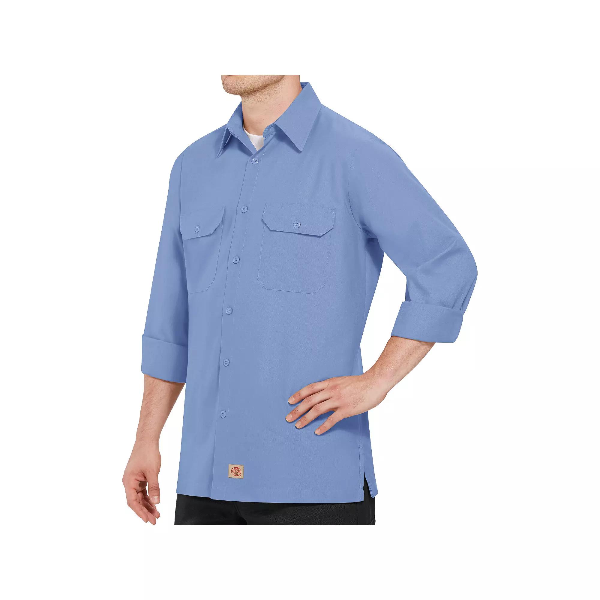 Red Kap Men's Long Sleeve Solid Rip Stop Shirt Product Image