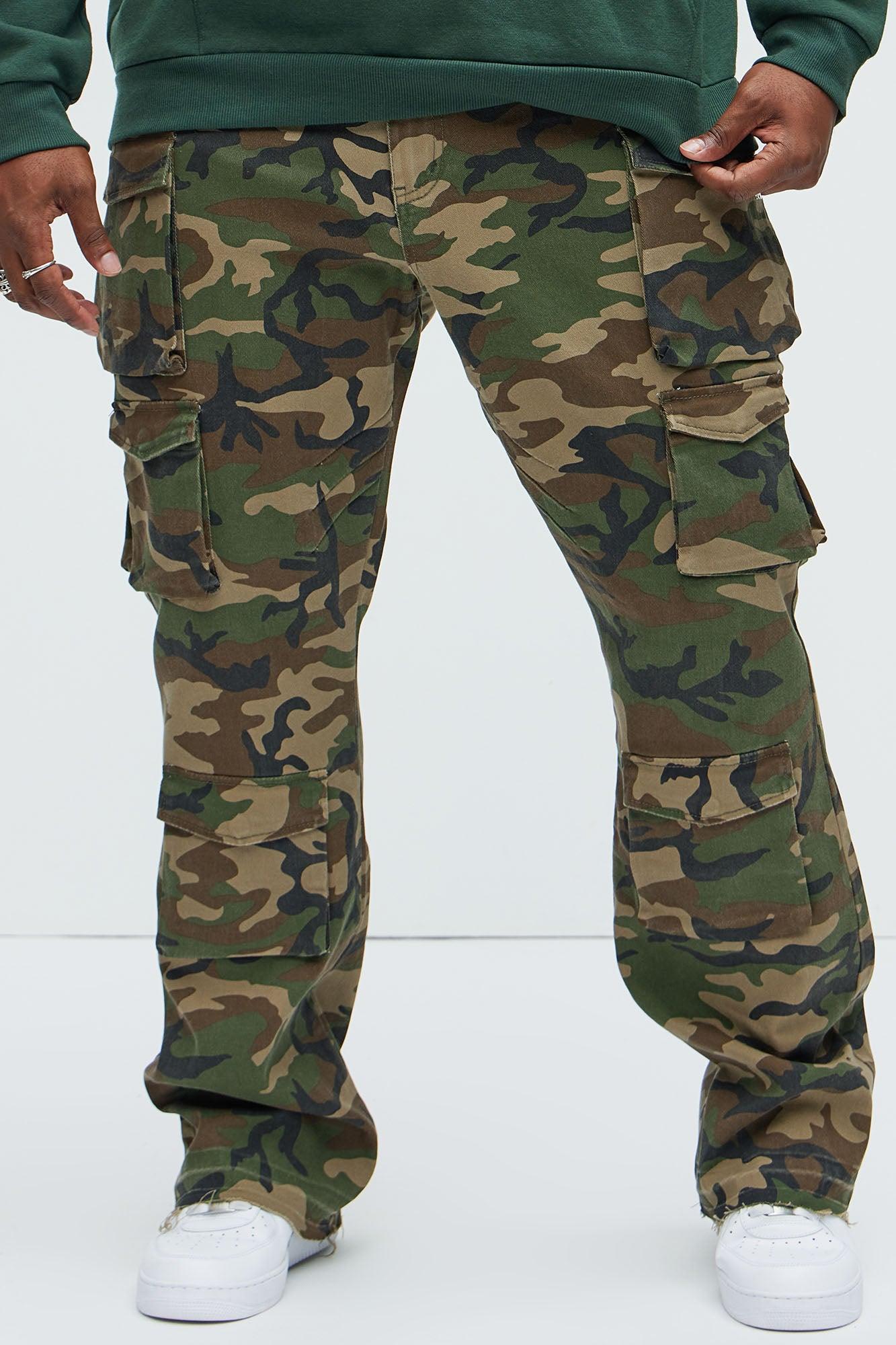 On Repeat Skinny Flare Cargo Pants - Camouflage Product Image