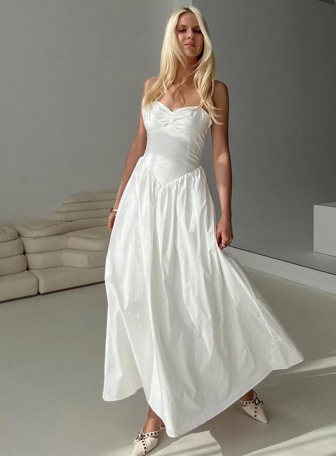 Ceremonious Maxi Dress White Product Image