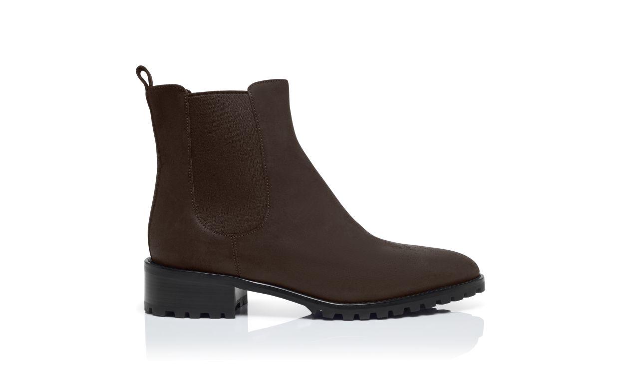 CHELATA Brown Suede Ankle Boots Product Image