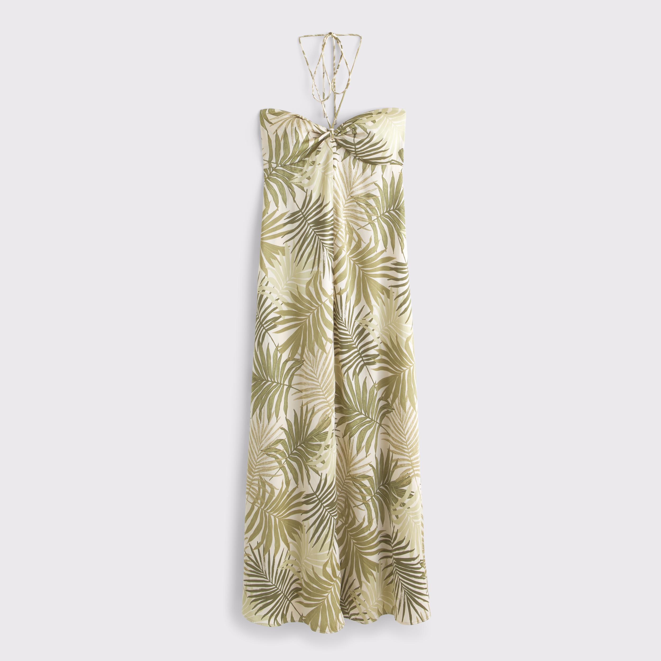 Twist-Front Flowy Maxi Dress Product Image