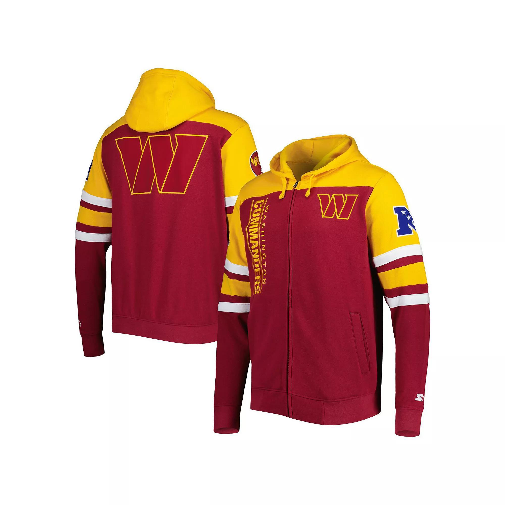 Men's Starter Burgundy Washington Commanders Extreme Full-Zip Hoodie Jacket, Size: Large, Wft Med Re Product Image