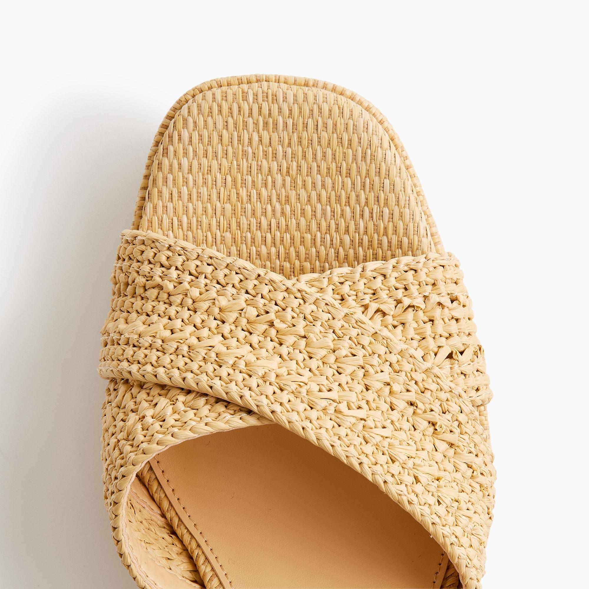 Woven platform heels Product Image